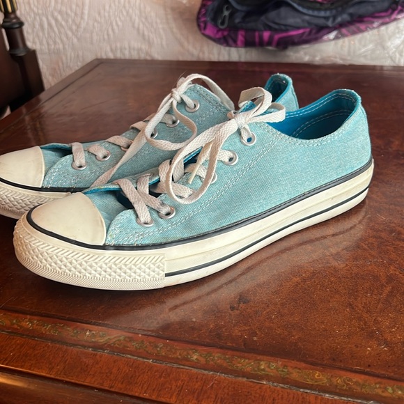 Baby Blue Converse - Picture 2 of 7